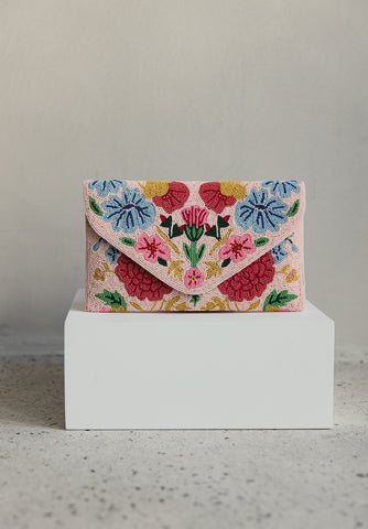 Flowers Beaded Handbag (Preorder)